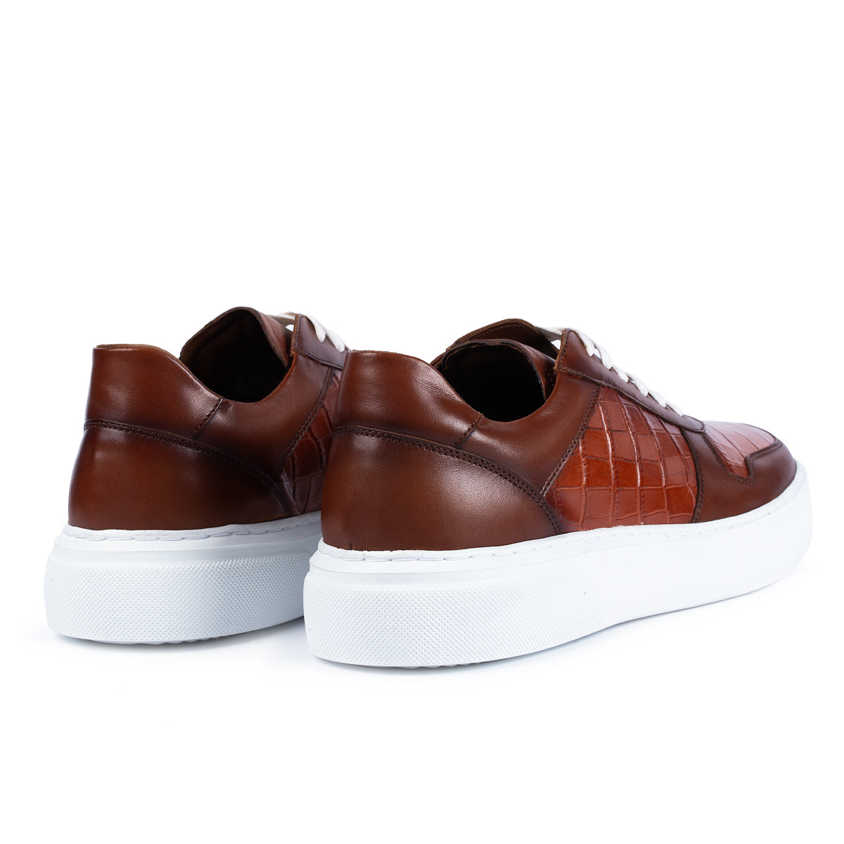 Sneaker Big Croco Brown