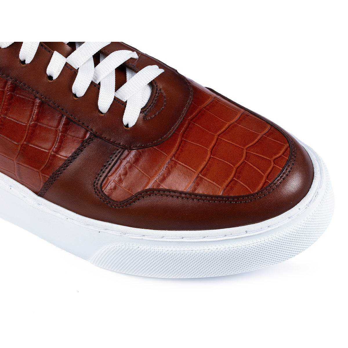 Sneaker Big Croco Brown