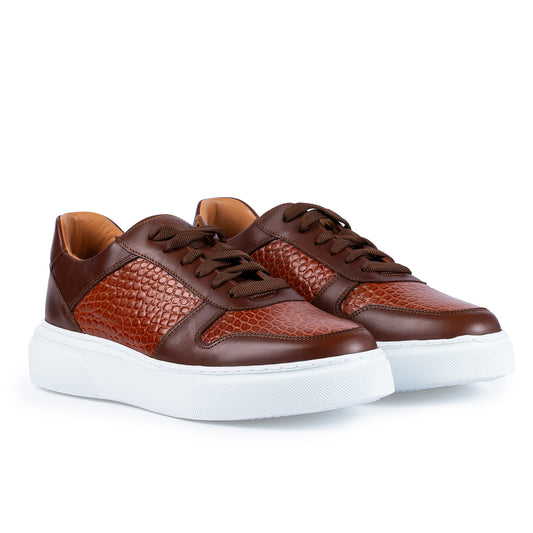 Sneaker Croco Brown