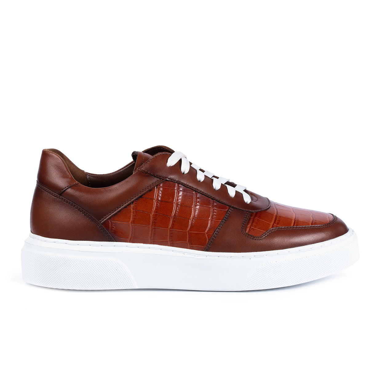 Sneaker Big Croco Brown